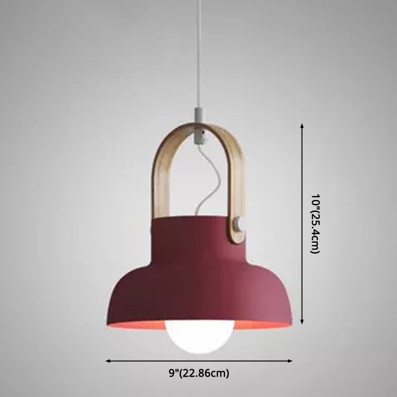 1-Light Upside Down Trifle Pendant Lamp Nordic Modern Style Metal Restaurant Hanging Lamp Clearhalo 'Ceiling Lights' 'Modern Pendants' 'Modern' 'Pendant Lights' 'Pendants' Lighting' 2579480