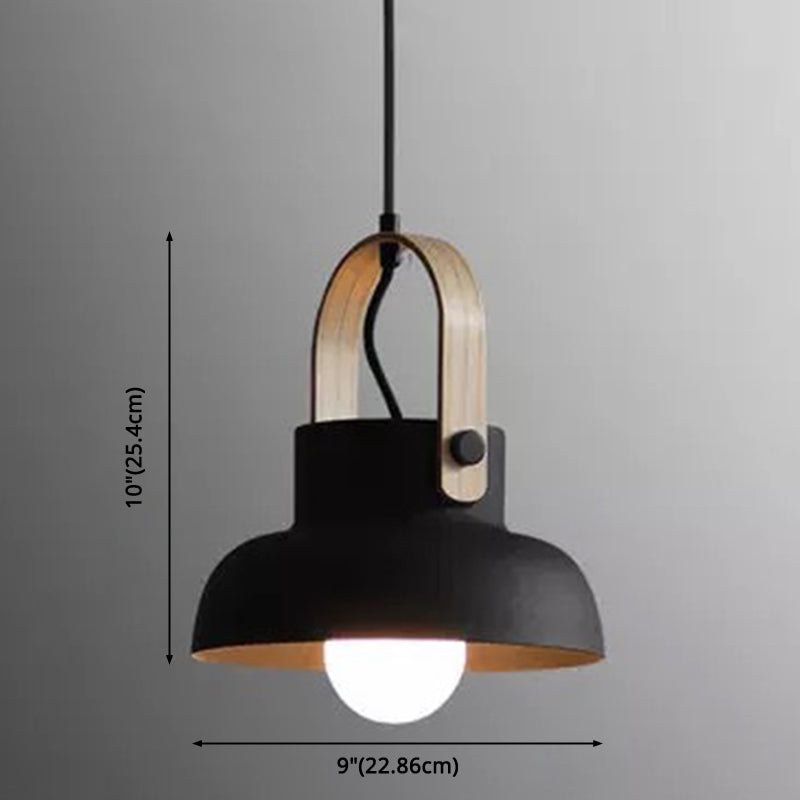 1-Light Upside Down Trifle Pendant Lamp Nordic Modern Style Metal Restaurant Hanging Lamp Clearhalo 'Ceiling Lights' 'Modern Pendants' 'Modern' 'Pendant Lights' 'Pendants' Lighting' 2579482