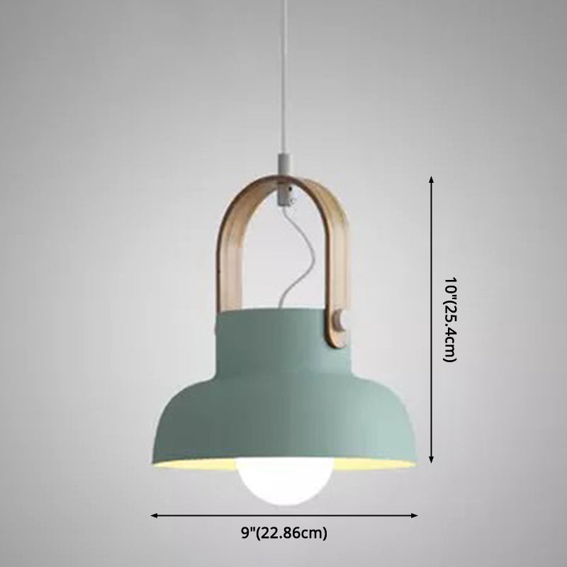 1-Light Upside Down Trifle Pendant Lamp Nordic Modern Style Metal Restaurant Hanging Lamp Clearhalo 'Ceiling Lights' 'Modern Pendants' 'Modern' 'Pendant Lights' 'Pendants' Lighting' 2579483