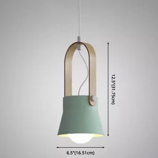 1-Light Upside Down Trifle Pendant Lamp Nordic Modern Style Metal Restaurant Hanging Lamp Clearhalo 'Ceiling Lights' 'Modern Pendants' 'Modern' 'Pendant Lights' 'Pendants' Lighting' 2579485
