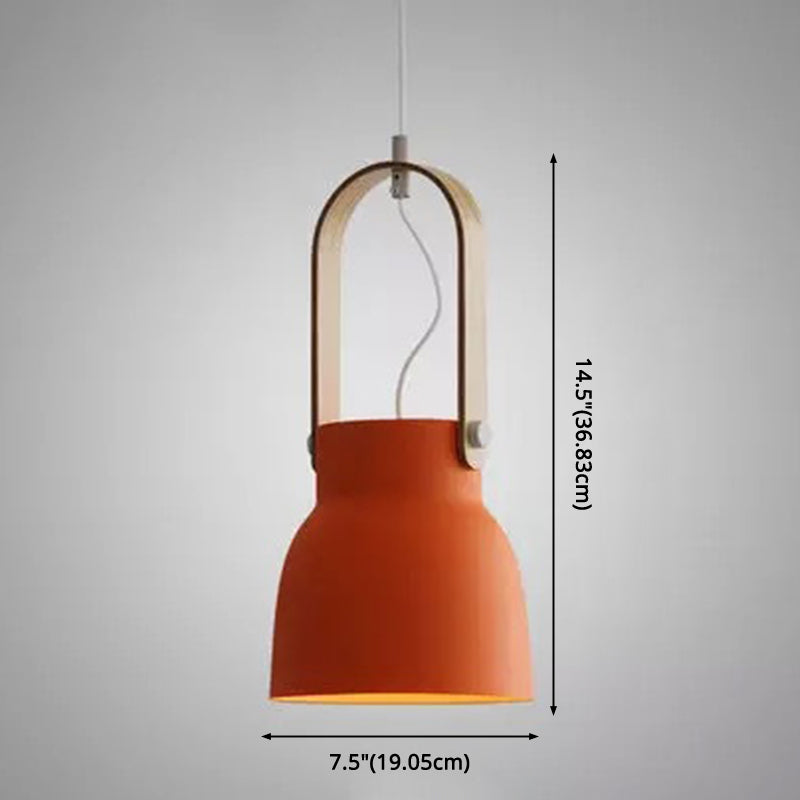 1-Light Upside Down Trifle Pendant Lamp Nordic Modern Style Metal Restaurant Hanging Lamp Clearhalo 'Ceiling Lights' 'Modern Pendants' 'Modern' 'Pendant Lights' 'Pendants' Lighting' 2579486