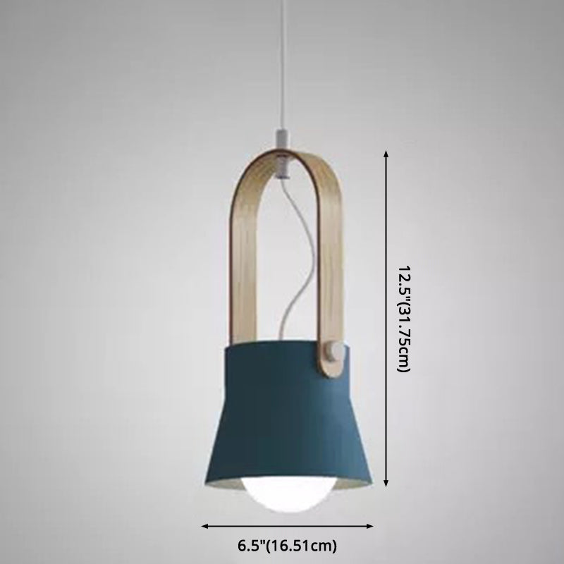 1-Light Upside Down Trifle Pendant Lamp Nordic Modern Style Metal Restaurant Hanging Lamp Clearhalo 'Ceiling Lights' 'Modern Pendants' 'Modern' 'Pendant Lights' 'Pendants' Lighting' 2579487