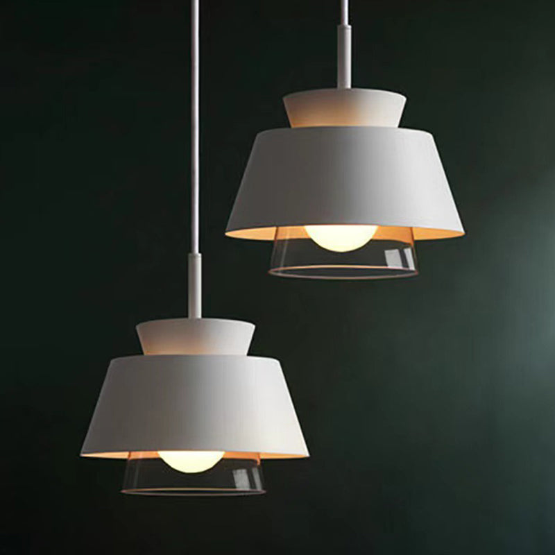 Modern Upside Down Trifle Pendant Light Metal Macarons 1-Light Pendant Lighting for Dining Room Table Clearhalo 'Ceiling Lights' 'Modern Pendants' 'Modern' 'Pendant Lights' 'Pendants' Lighting' 2579491