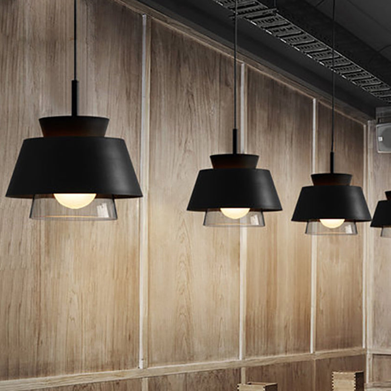 Modern Upside Down Trifle Pendant Light Metal Macarons 1-Light Pendant Lighting for Dining Room Table Clearhalo 'Ceiling Lights' 'Modern Pendants' 'Modern' 'Pendant Lights' 'Pendants' Lighting' 2579492