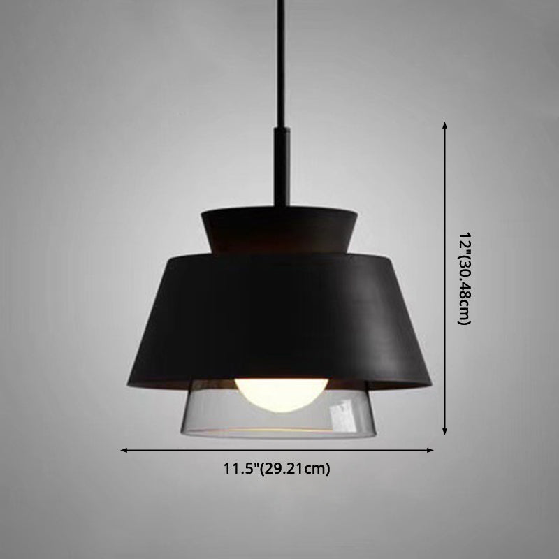 Modern Upside Down Trifle Pendant Light Metal Macarons 1-Light Pendant Lighting for Dining Room Table Clearhalo 'Ceiling Lights' 'Modern Pendants' 'Modern' 'Pendant Lights' 'Pendants' Lighting' 2579500