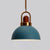 1-Light Bowl Pendant Lamp Nordic Macarons Style Metal Restaurant Hanging Lamp Dark Blue 10" Clearhalo 'Ceiling Lights' 'Modern Pendants' 'Modern' 'Pendant Lights' 'Pendants' Lighting' 2579506