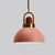 1-Light Bowl Pendant Lamp Nordic Macarons Style Metal Restaurant Hanging Lamp Pink 10" Clearhalo 'Ceiling Lights' 'Modern Pendants' 'Modern' 'Pendant Lights' 'Pendants' Lighting' 2579509