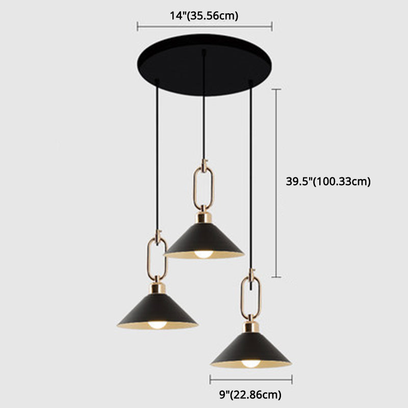 Modern Macarons Umbrella Shade Pendant Light Metal Pendant Lighting with Metal Ring Clearhalo 'Ceiling Lights' 'Modern Pendants' 'Modern' 'Pendant Lights' 'Pendants' Lighting' 2579602