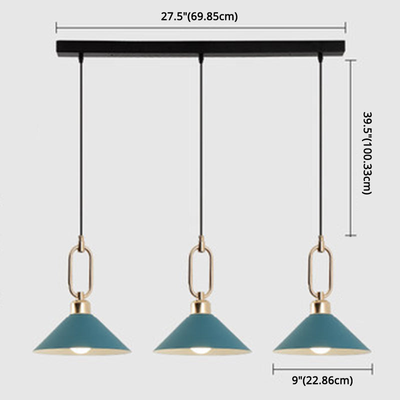 Modern Macarons Umbrella Shade Pendant Light Metal Pendant Lighting with Metal Ring Clearhalo 'Ceiling Lights' 'Modern Pendants' 'Modern' 'Pendant Lights' 'Pendants' Lighting' 2579607