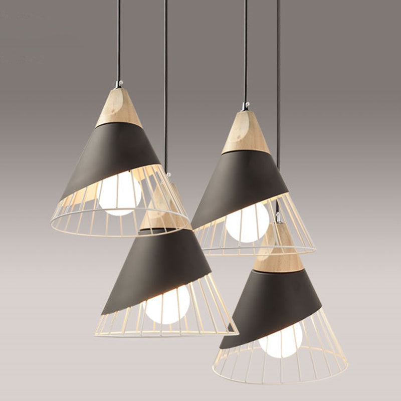 1-Light Wire Cage Pendant Lamp Nordic Macarons Style Metal Living Room Hanging Lamp Clearhalo 'Ceiling Lights' 'Modern Pendants' 'Modern' 'Pendant Lights' 'Pendants' Lighting' 2579637