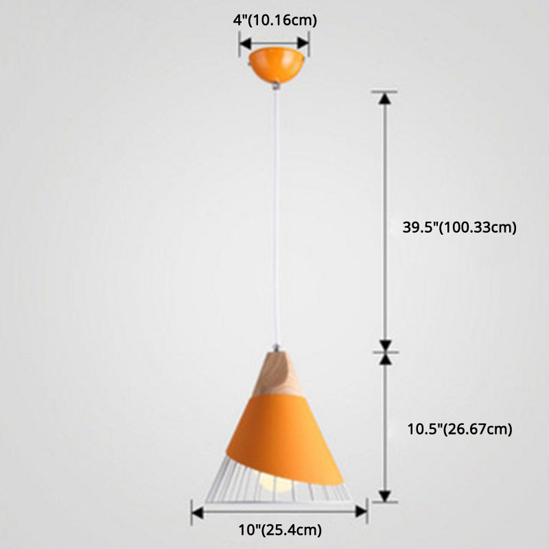 1-Light Wire Cage Pendant Lamp Nordic Macarons Style Metal Living Room Hanging Lamp Clearhalo 'Ceiling Lights' 'Modern Pendants' 'Modern' 'Pendant Lights' 'Pendants' Lighting' 2579644