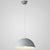Metal Ribbed Dome Hanging Light 1-Light Nordic Minimalist Style Hanging Lamp for Restaurant Grey 12" Clearhalo 'Ceiling Lights' 'Modern Pendants' 'Modern' 'Pendant Lights' 'Pendants' Lighting' 2579686