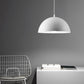 Metal Ribbed Dome Hanging Light 1-Light Nordic Minimalist Style Hanging Lamp for Restaurant Clearhalo 'Ceiling Lights' 'Modern Pendants' 'Modern' 'Pendant Lights' 'Pendants' Lighting' 2579689
