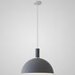 Metal Hemispherical Hanging Light Nordic Style 1 Light Restaurant Ceiling Pendant Lamp Grey 12" Clearhalo 'Ceiling Lights' 'Modern Pendants' 'Modern' 'Pendant Lights' 'Pendants' Lighting' 2579761