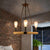 Roped Circular Chandelier Pendant Light Vintage Style 3 Lights Hanging Light with Open Bulb in Black Finish Black Clearhalo 'Cast Iron' 'Ceiling Lights' 'Chandeliers' 'Industrial Chandeliers' 'Industrial' 'Metal' 'Middle Century Chandeliers' 'Rustic Chandeliers' 'Tiffany' Lighting' 257982