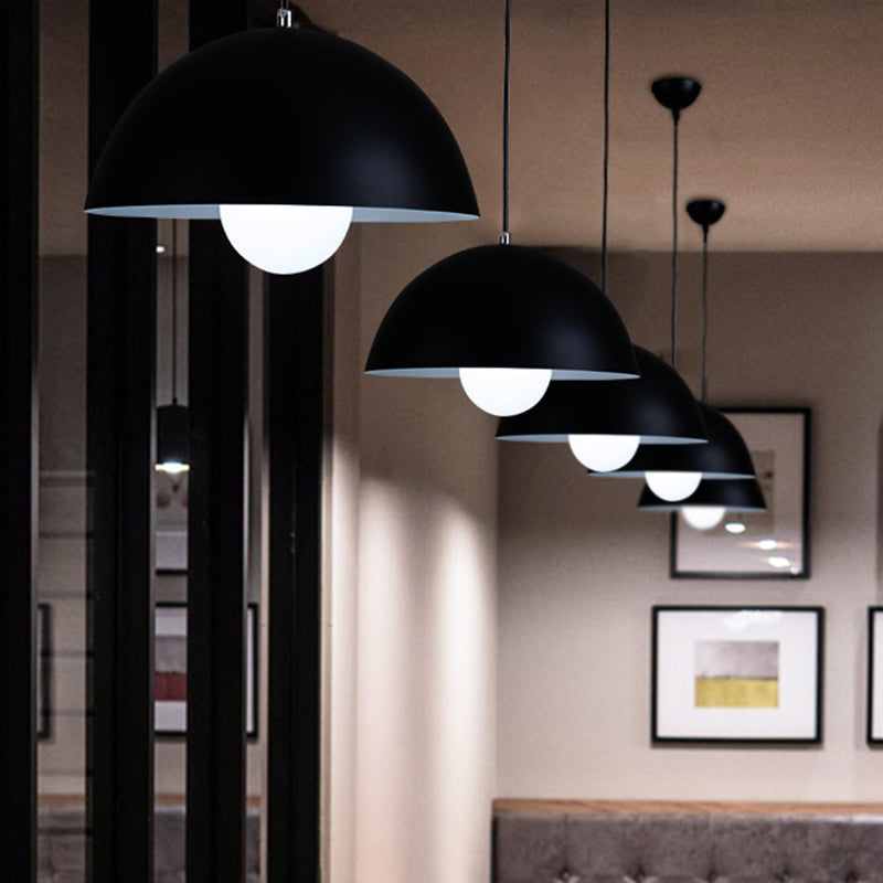 Dome Restaurant Drop Pendant Modern Style Metal 1 Light Hanging Ceiling Light Clearhalo 'Ceiling Lights' 'Modern Pendants' 'Modern' 'Pendant Lights' 'Pendants' Lighting' 2579868