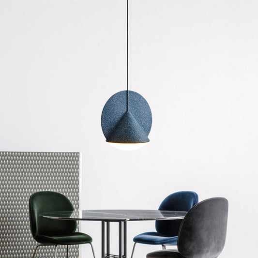 1-Light Round Shade Pendant Lamp Nordic Modern Style Resin Hanging Lamp for Living Room Clearhalo 'Ceiling Lights' 'Modern Pendants' 'Modern' 'Pendant Lights' 'Pendants' Lighting' 2579935