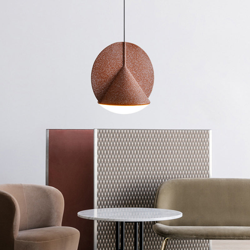 1-Light Round Shade Pendant Lamp Nordic Modern Style Resin Hanging Lamp for Living Room Clearhalo 'Ceiling Lights' 'Modern Pendants' 'Modern' 'Pendant Lights' 'Pendants' Lighting' 2579937
