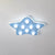 Blue/Pink/White Star Flush Ceiling Light Modern Metal 8 Bulbs Flush Lighting for Children Room Blue Clearhalo 'Ceiling Lights' 'Close To Ceiling Lights' 'Close to ceiling' 'Flush mount' Lighting' 258691