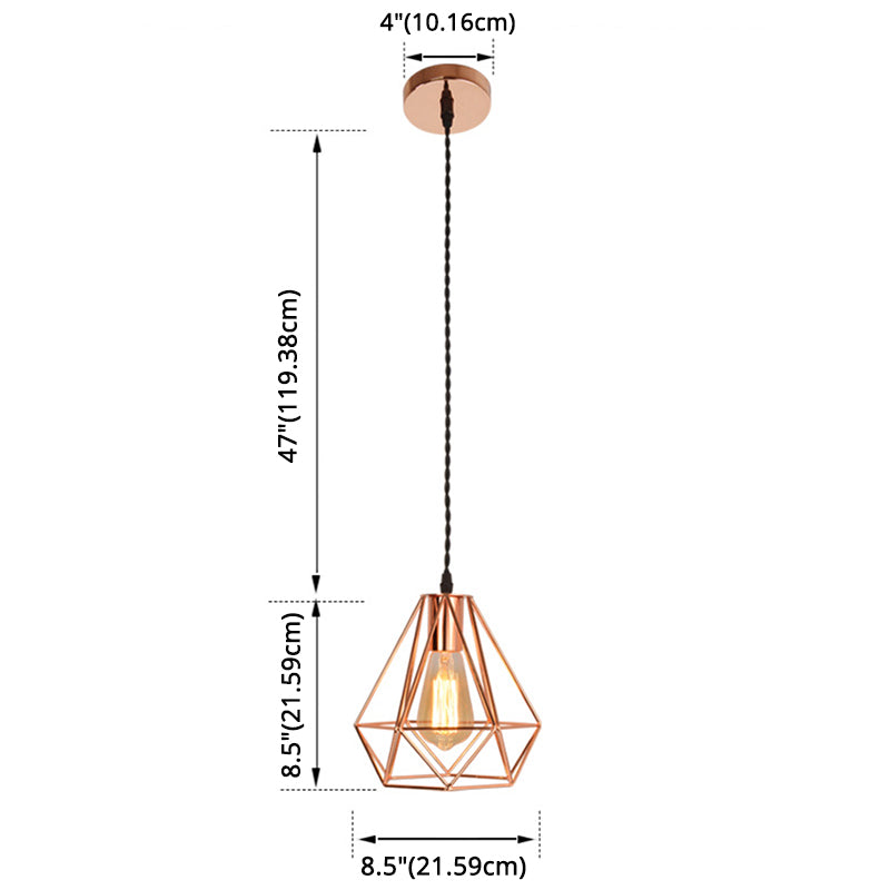 Diamond Iron Cluster Pendant Lighting Post-Modern Restaurant Hanging Lamp in Rose Gold Clearhalo 'Art Deco Pendants' 'Cast Iron' 'Ceiling Lights' 'Ceramic' 'Crystal' 'Industrial Pendants' 'Industrial' 'Metal' 'Middle Century Pendants' 'Pendant Lights' 'Pendants' 'Tiffany' Lighting' 2588551