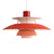 Metal Flying Saucer Hanging Light 1 Light Nordic Style Hanging Lamp for Restaurant Red Clearhalo 'Ceiling Lights' 'Lighting' 'Pendant Lights' 2588576_3be641d9-3c69-4deb-95bd-56ea92b2bbfc