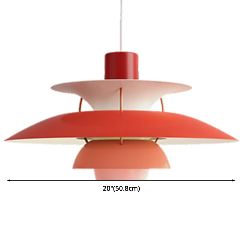 Metal Flying��Saucer Hanging Light 1 Light Nordic Style Hanging Lamp for Restaurant Clearhalo 'Ceiling Lights' 'Modern Pendants' 'Modern' 'Pendant Lights' 'Pendants' Lighting' 2588589