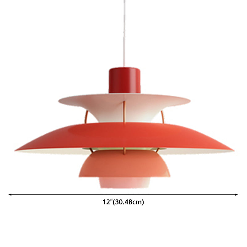 Metal Flying��Saucer Hanging Light 1 Light Nordic Style Hanging Lamp for Restaurant Clearhalo 'Ceiling Lights' 'Modern Pendants' 'Modern' 'Pendant Lights' 'Pendants' Lighting' 2588590
