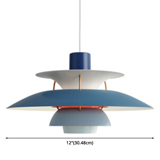 Metal Flying��Saucer Hanging Light 1 Light Nordic Style Hanging Lamp for Restaurant Clearhalo 'Ceiling Lights' 'Modern Pendants' 'Modern' 'Pendant Lights' 'Pendants' Lighting' 2588603
