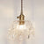 Flower Shape Shade Ceiling Pendant Lamp Vintage 1 Light Clear Glass Hanging Light with Crystal Pendant Clear Clearhalo 'Ceiling Lights' 'Glass shade' 'Glass' 'Industrial Pendants' 'Industrial' 'Middle Century Pendants' 'Pendant Lights' 'Pendants' 'Tiffany' Lighting' 2588616