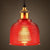 1 Light Bell Pendant Lamp Vintage Industrial Ribbed Glass Hanging Lamp for Dining Room Table Red Clearhalo 'Ceiling Lights' 'Glass shade' 'Glass' 'Industrial Pendants' 'Industrial' 'Middle Century Pendants' 'Pendant Lights' 'Pendants' 'Tiffany' Lighting' 2588645
