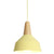 Metal 1 Light Hanging Light Nordic Style Restaurant Ceiling Pendant Lamp with Wooden Top Yellow 9" Clearhalo 'Ceiling Lights' 'Modern Pendants' 'Modern' 'Pendant Lights' 'Pendants' Lighting' 2588804