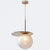 1 Light Spherical Pendant Light Modern Designer Glass Dining Room Hanging Lamp Cream Clearhalo 'Ceiling Lights' 'Glass shade' 'Glass' 'Modern Pendants' 'Modern' 'Pendant Lights' 'Pendants' Lighting' 2588927