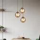 Post-Modern Minimalist Design Hanging Lamp 1 Light Globe Glass Shade Pendant Light Clearhalo 'Ceiling Lights' 'Glass shade' 'Glass' 'Modern Pendants' 'Modern' 'Pendant Lights' 'Pendants' Lighting' 2588989