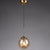 Post-Modern Minimalist Design Hanging Lamp 1 Light Globe Glass Shade Pendant Light Amber Clearhalo 'Ceiling Lights' 'Glass shade' 'Glass' 'Modern Pendants' 'Modern' 'Pendant Lights' 'Pendants' Lighting' 2588994