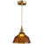 Icy Clear Glass Hanging Lamp Geometric Pattern Bowl Tiffany-Style Pendant Light Fixture 1 Amber Clearhalo 'Ceiling Lights' 'Glass shade' 'Glass' 'Modern Pendants' 'Modern' 'Pendant Lights' 'Pendants' Lighting' 2589066