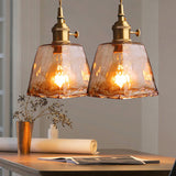 Vintage 1 Light Pendant Lamp Amber Alabaster Glass Pendant Lighting for Living Room Clearhalo 'Ceiling Lights' 'Glass shade' 'Glass' 'Industrial Pendants' 'Industrial' 'Middle Century Pendants' 'Pendant Lights' 'Pendants' 'Tiffany' Lighting' 2589108