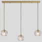 Carved Crystal Shaped Ceiling Pendant Modern Gold Hanging Lamp for Dining Room Gold Linear Clearhalo 'Ceiling Lights' 'Modern Pendants' 'Modern' 'Pendant Lights' 'Pendants' Lighting' 2589164