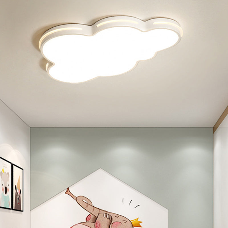 Cloud Flush Ceiling Lights 1 Light Metallic Nordic Flush-Mount Light Fixture Clearhalo 'Ceiling Lights' 'Close To Ceiling Lights' 'Close to ceiling' 'Flush mount' Lighting' 2589268
