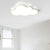 Cloud Flush Light Fixtures 1 Light Acrylic Minimalist Flush Mount Ceiling Light Fixture White Clearhalo 'Ceiling Lights' 'Close To Ceiling Lights' 'Close to ceiling' 'Flush mount' Lighting' 2589303