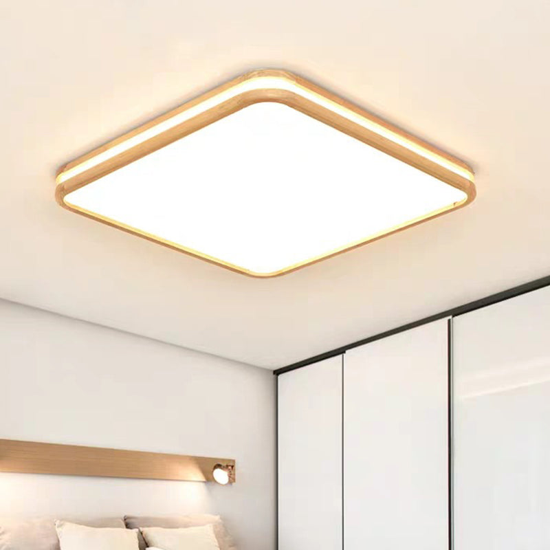 Integrated LED Semi Flush Light Fixtures Ultra-Contemporary Acrylic Ceiling Mount Chandelier for Bedroom Clearhalo 'Ceiling Lights' 'Close To Ceiling Lights' 'Close to ceiling' 'Flush mount' Lighting' 2589486