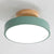 Round Flush Mount Ceiling Light Minimalistic Acrylic Ceiling Mount Chandelier for Bedroom Green Clearhalo 'Ceiling Lights' 'Close To Ceiling Lights' 'Close to ceiling' 'Semi-flushmount' Lighting' 2590574