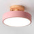 Round Flush Mount Ceiling Light Minimalistic Acrylic Ceiling Mount Chandelier for Bedroom Pink Clearhalo 'Ceiling Lights' 'Close To Ceiling Lights' 'Close to ceiling' 'Semi-flushmount' Lighting' 2590576