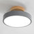 Round Flush Mount Ceiling Light Minimalistic Acrylic Ceiling Mount Chandelier for Bedroom Grey Clearhalo 'Ceiling Lights' 'Close To Ceiling Lights' 'Close to ceiling' 'Semi-flushmount' Lighting' 2590578