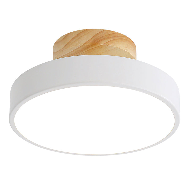 Round Flush Mount Ceiling Light Minimalistic Acrylic Ceiling Mount Chandelier for Bedroom Clearhalo 'Ceiling Lights' 'Close To Ceiling Lights' 'Close to ceiling' 'Semi-flushmount' Lighting' 2590580