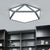 Diamond Flush Mount Ceiling Light Modernist Acrylic Ceiling Flush Mount for Living Room
