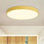 Integrated LED Flush Mount Ceiling Light Fixtures Minimalist Acrylic Ceiling Mount Chandelier for Bedroom Yellow Round Clearhalo 'Ceiling Lights' 'Close To Ceiling Lights' 'Close to ceiling' 'Flush mount' Lighting' 2590608