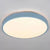 Integrated LED Flush Mount Ceiling Light Fixtures Minimalist Acrylic Ceiling Mount Chandelier for Bedroom Blue Round Clearhalo 'Ceiling Lights' 'Close To Ceiling Lights' 'Close to ceiling' 'Flush mount' Lighting' 2590611