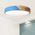 Round Flush Mount Light Fixtures Contemporary Acrylic Ceiling Light Fixtures for Bedroom Blue Clearhalo 'Ceiling Lights' 'Close To Ceiling Lights' 'Close to ceiling' 'Flush mount' Lighting' 2590618
