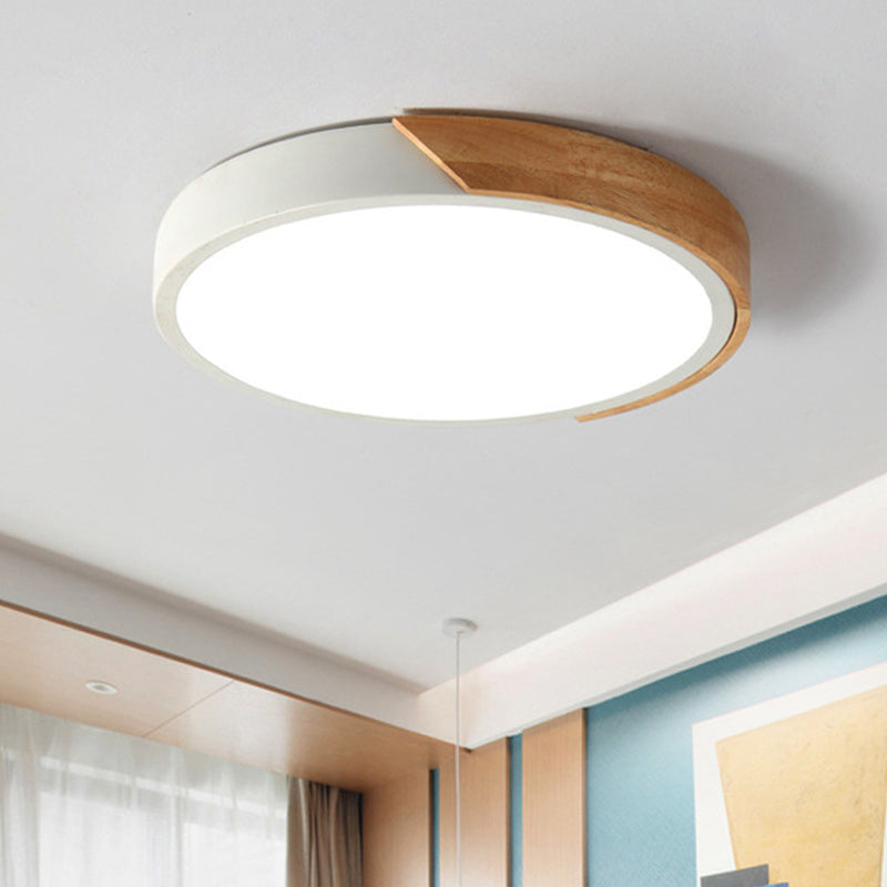 Round Flush Mount Light Fixtures Contemporary Acrylic Ceiling Light Fixtures for Bedroom White Clearhalo 'Ceiling Lights' 'Close To Ceiling Lights' 'Close to ceiling' 'Flush mount' Lighting' 2590622