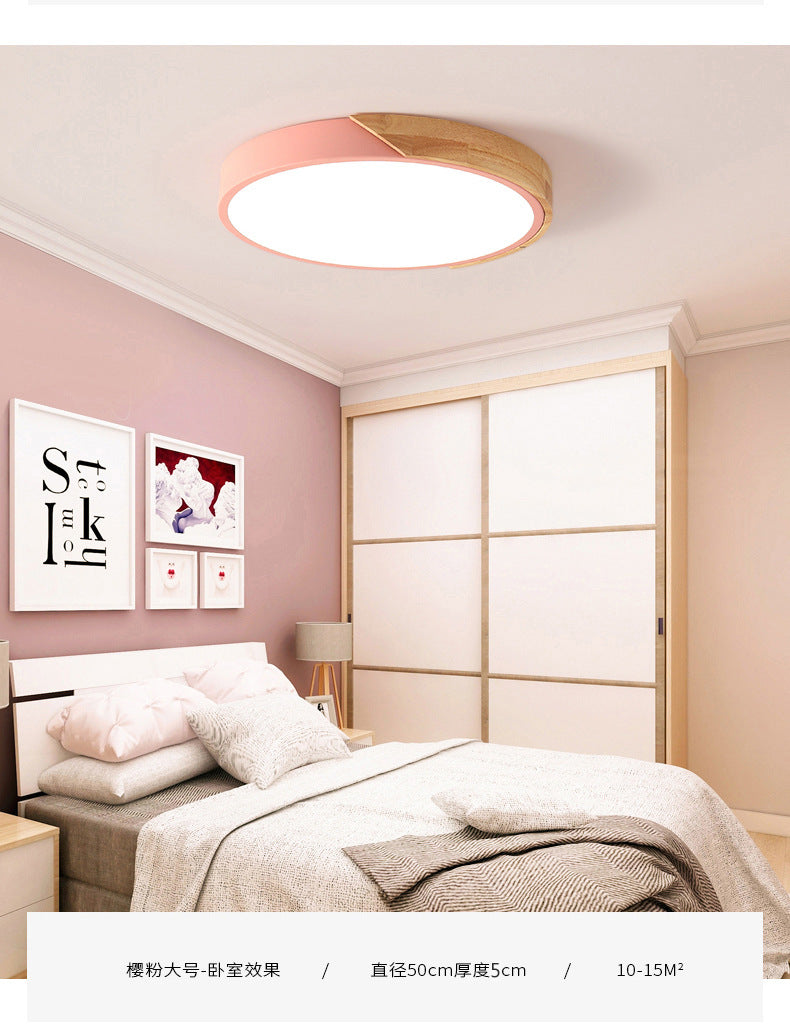 Round Flush Mount Light Fixtures Contemporary Acrylic Ceiling Light Fixtures for Bedroom Clearhalo 'Ceiling Lights' 'Close To Ceiling Lights' 'Close to ceiling' 'Flush mount' Lighting' 2590631
